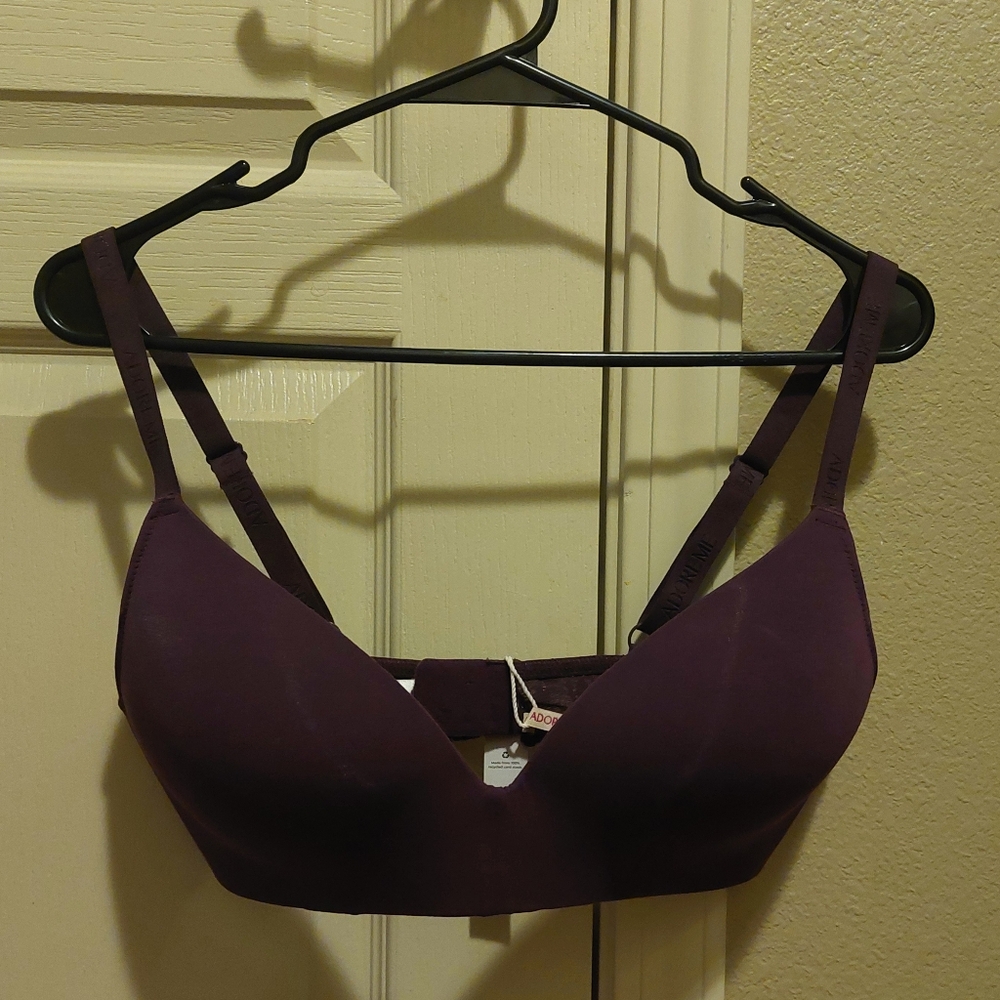 Elegant Purple Lace Bra